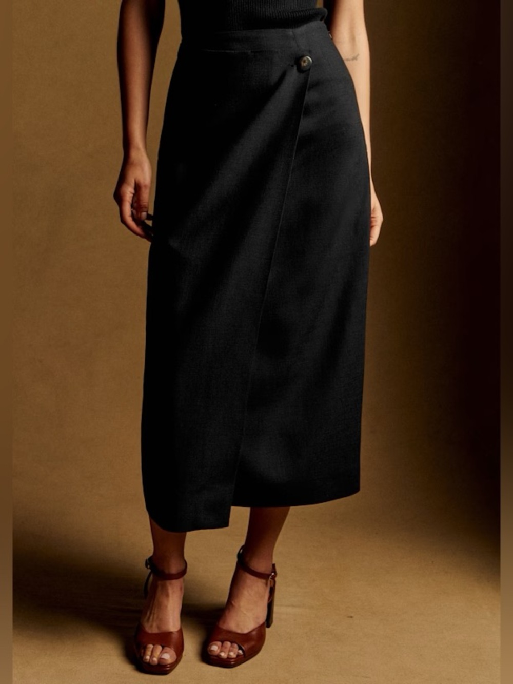 Sezane Pierra black Skirt size 36